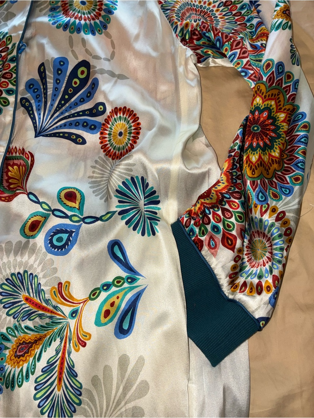 NWT JOHNNY WAS Harmony Kimono Reversible Zaria Dress Cover up size M pockets - Picture 10 of 13